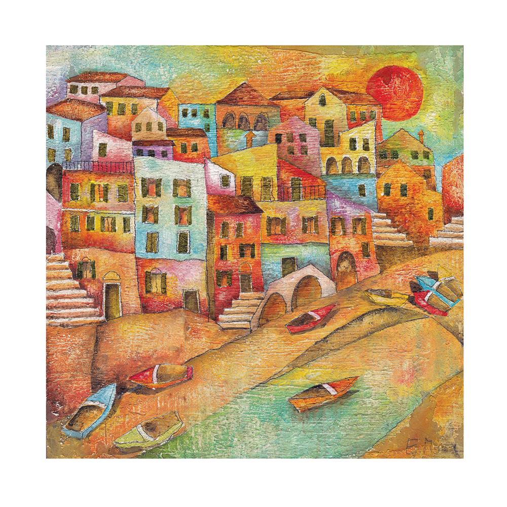 ELK Home 146-001 Exclusive Emidio Monachesi Print On Canvas With Hand Painted Embellishments